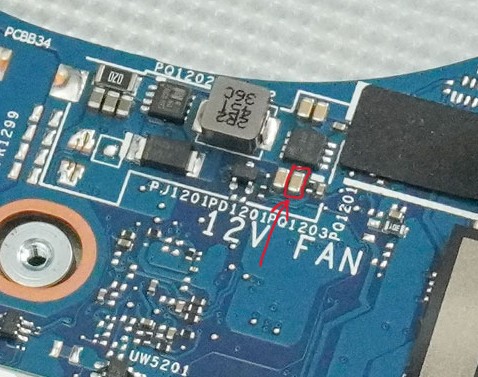 condensator defect placa de baza