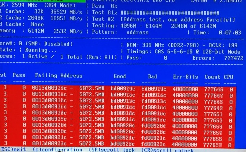 testare memorie ram ddr4